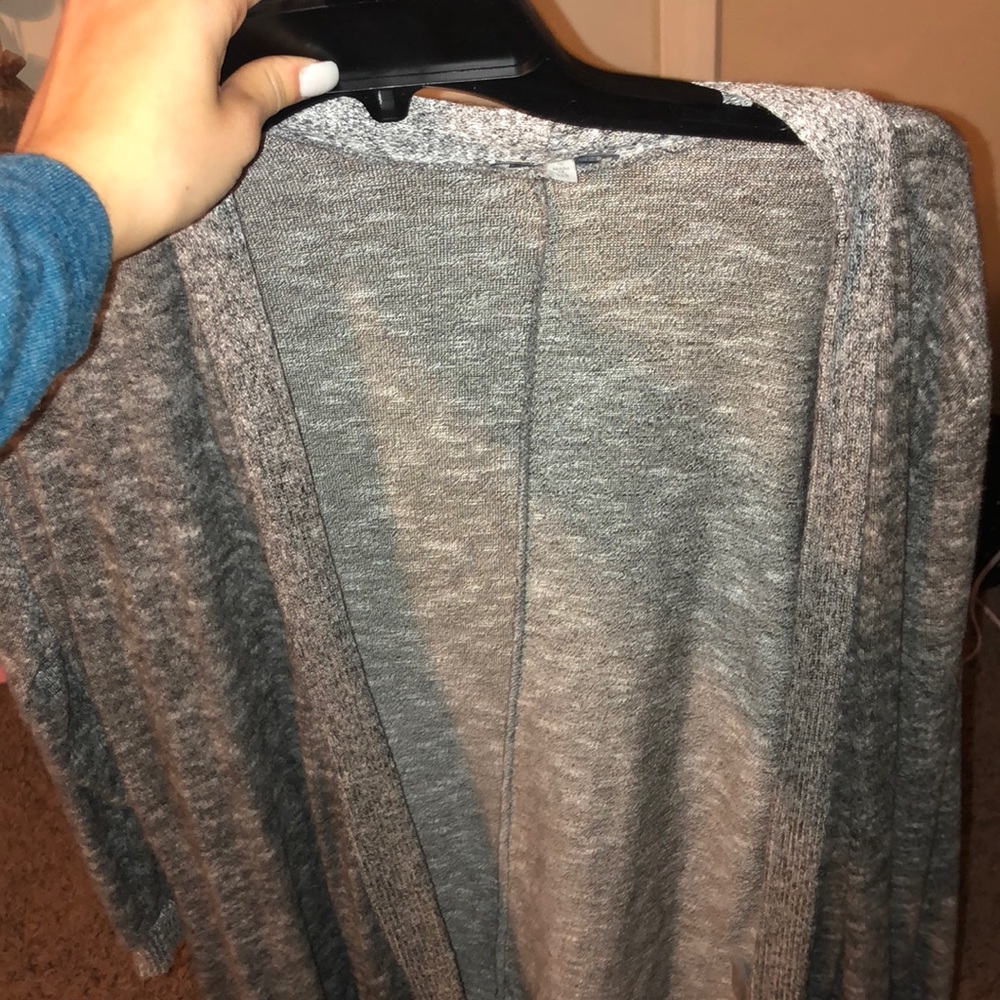 Grey cardigan